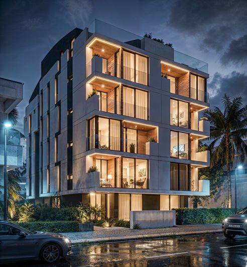 3-Bedroom Flats in a Project with Pool in Sirinyali Antalya