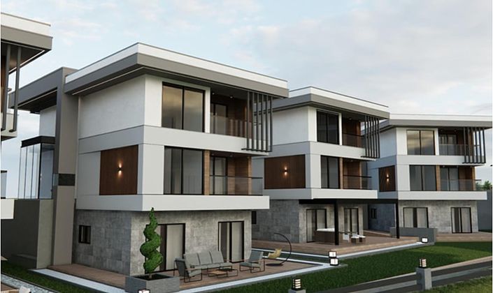 Villas with Elevators in a Secure Complex in Çayyolu Ankara