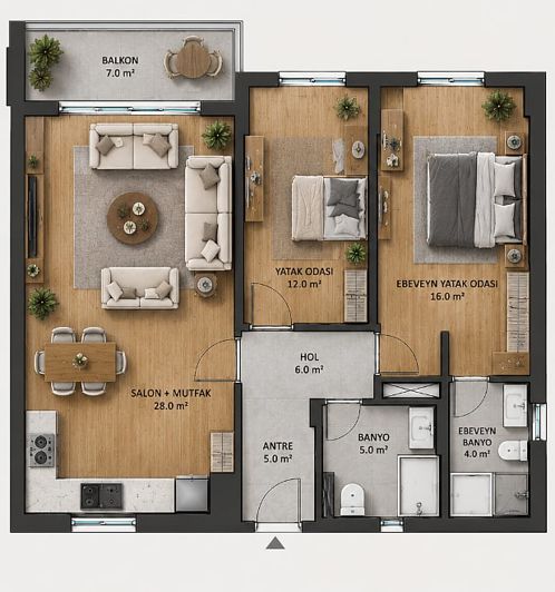 Image No.20-2 Bed Apartment for sale