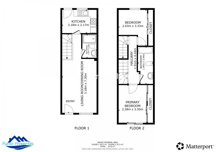 Image No.20-2 Bed Townhouse for sale