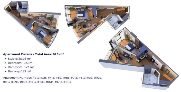 Image No.15-Studio de 1 chambre à vendre à Batoumi