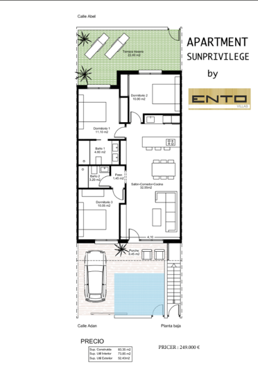 Image No.14-3 Bed Apartment for sale