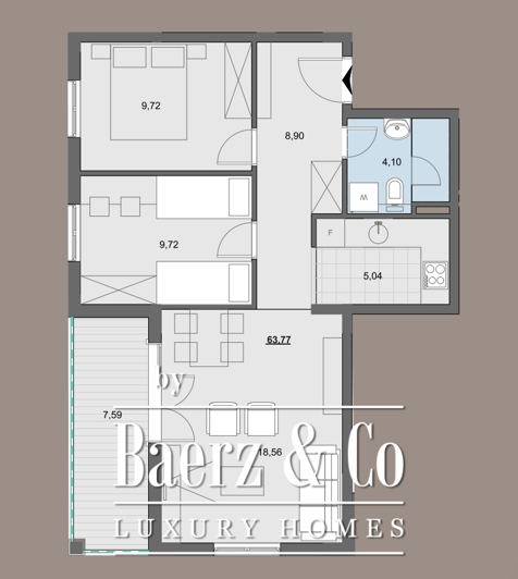 Image No.24-2 Bed Property for sale