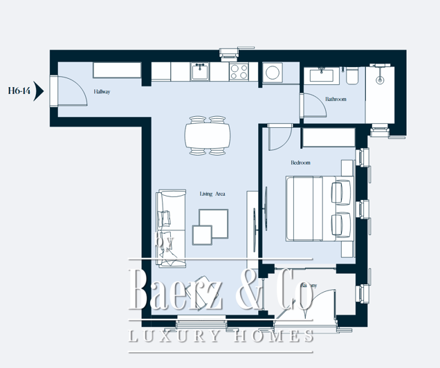 Image No.21-1 Bed Property for sale