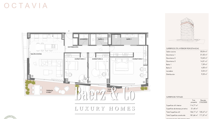 Image No.26-3 Bed Apartment for sale