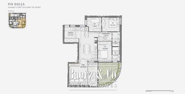 Image No.6-3 Bed Apartment for sale