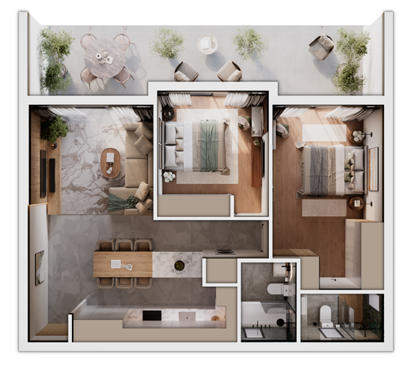 Image No.2-2 Bed Apartment for sale