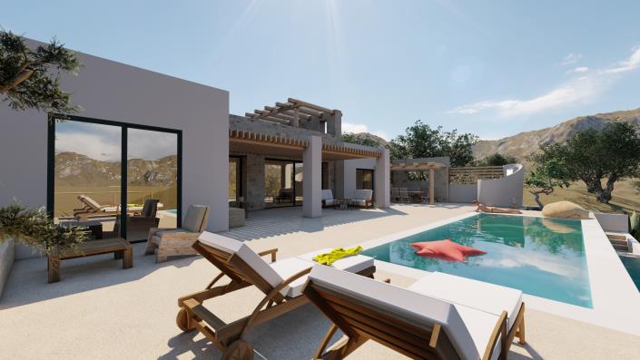 Image No.3-Villa de 3 chambres à vendre à Kamilari