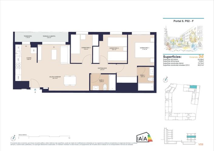 Image No.10-3 Bed Apartment for sale