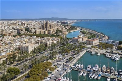 Palma de Mallorca Coast Aerial