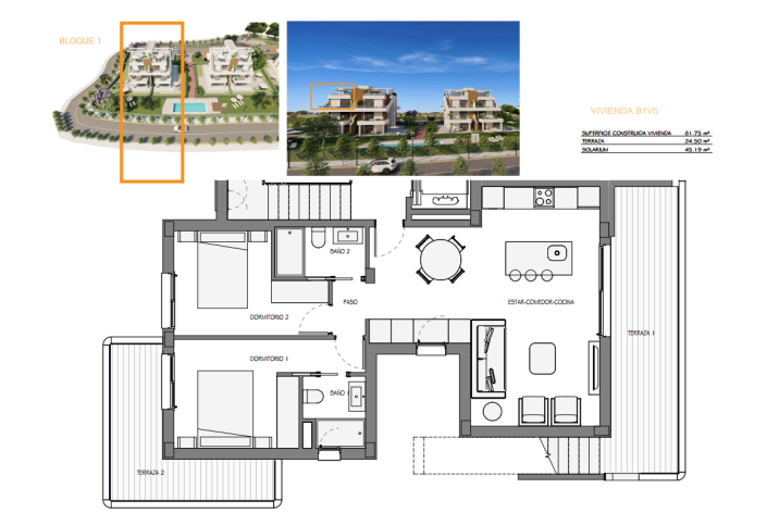 Image No.38-2 Bed Apartment for sale