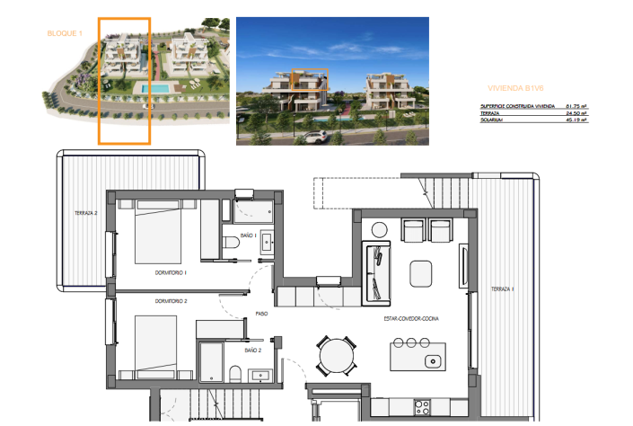 Image No.36-2 Bed Apartment for sale