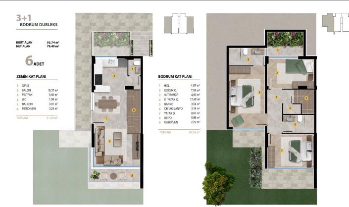Image No.10-Appartement de 2 chambres à vendre à Kalkan