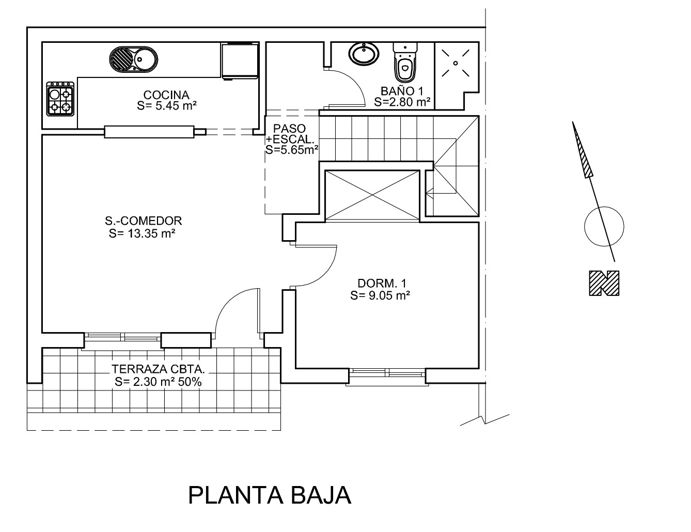 Image No.9-Maison de ville de 3 chambres à vendre à San Miguel de Salinas