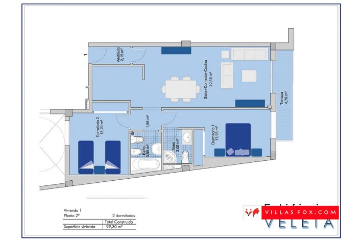 Image No.3-2 Bed Apartment for sale