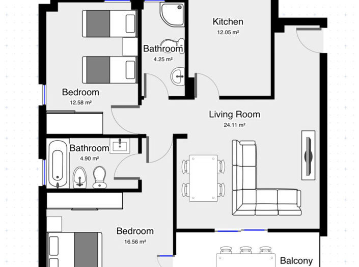 Image No.3-2 Bed Apartment for sale