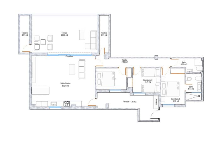 Image No.28-3 Bed Property for sale