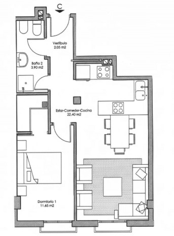 Image No.22-Appartement de 1 chambre à vendre à Condado de Alhama