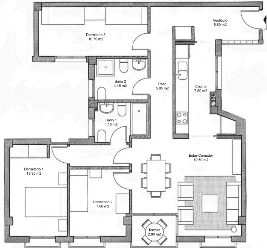 Image No.22-Appartement de 3 chambres à vendre à Condado de Alhama