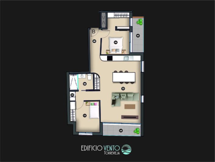 Image No.8-2 Bed Apartment for sale