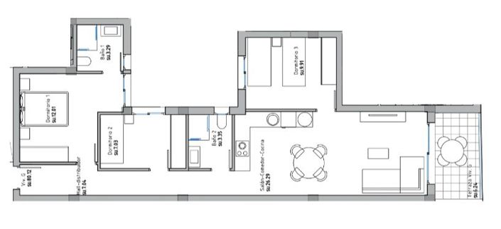 Image No.20-3 Bed Property for sale