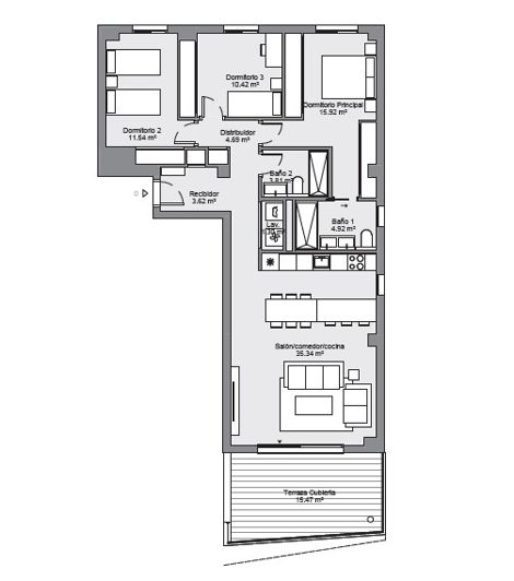 Image No.13-3 Bed Apartment for sale