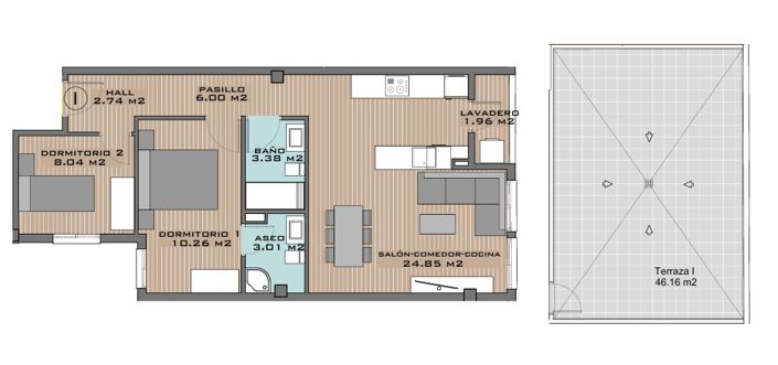 Image No.23-2 Bed Property for sale