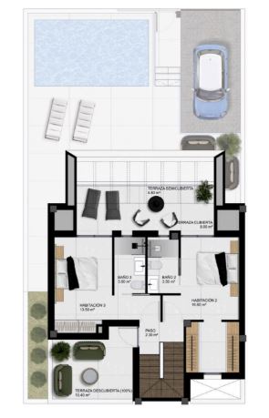 Image No.45-3 Bed Semi-Detached for sale