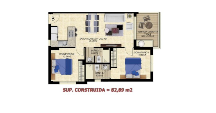 Image No.13-Appartement de 2 chambres à vendre à Torrevieja
