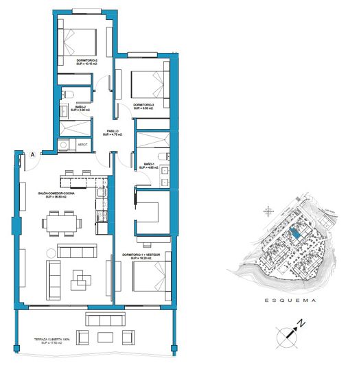 Image No.18-3 Bed Apartment for sale