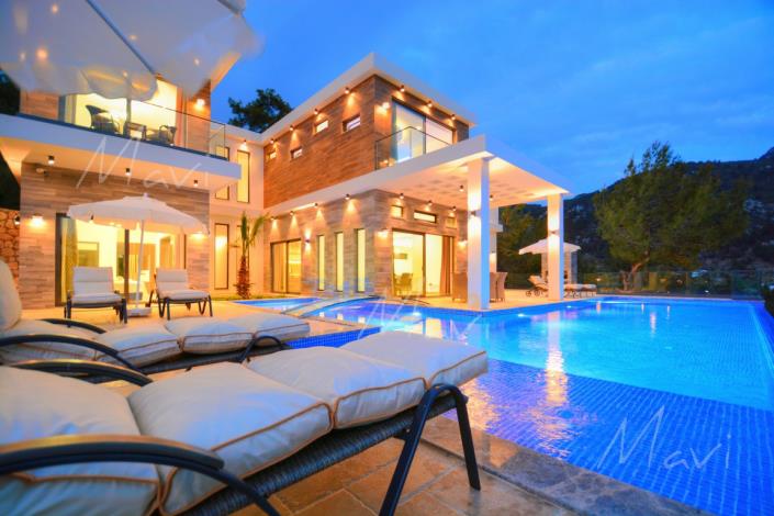 Image No.1-Maison / Villa de 3 chambres à vendre à Kalkan