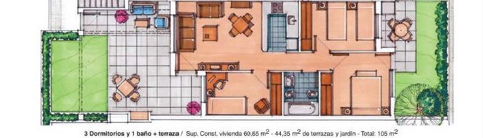 Image No.21-3 Bed Apartment for sale