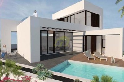 Stylish new build villa with private pool and sea views in Tias