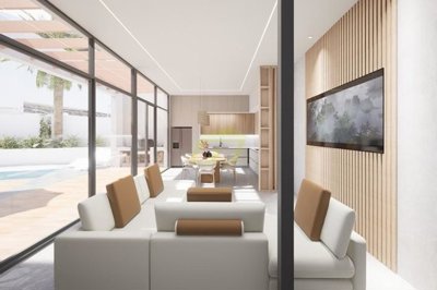 Stylish new build villa with private pool and sea views in Tias