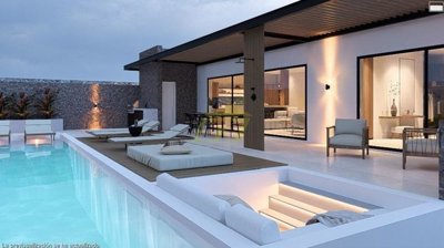 Off plan stunning contemporary luxury villa built in the prestigious resort of Puerto Calero