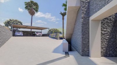 Partially completed luxury villa project with panoramic views