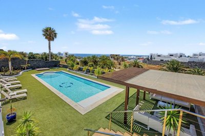 Luxury Villa in Puerto Calero with Panoramic Sea Views & Heated Pool