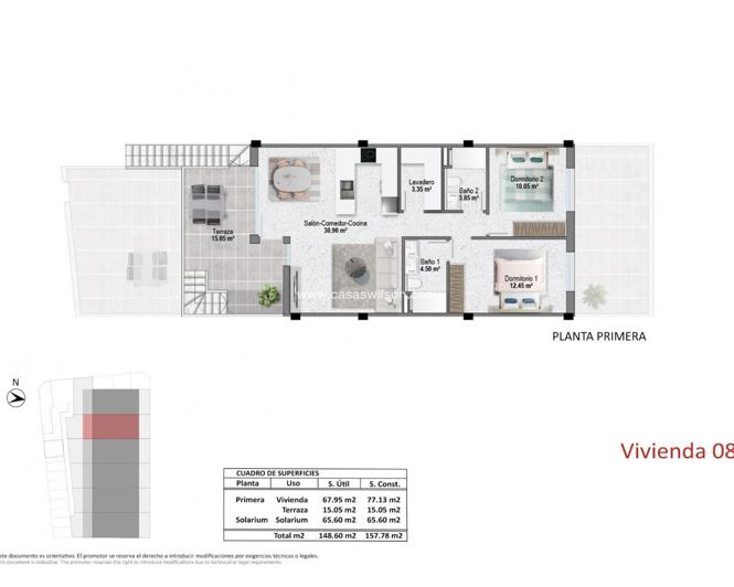 Image No.12-Bungalow de 2 chambres à vendre à Pilar de la Horadada