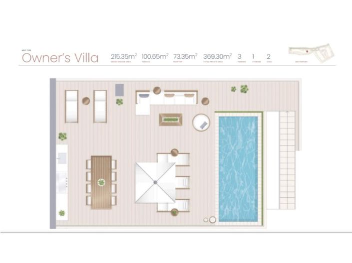 Image No.34-3 Bed Penthouse for sale