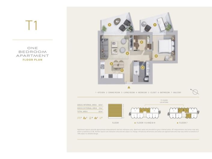 Image No.47-1 Bed Apartment for sale