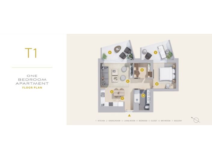 Image No.32-1 Bed Apartment for sale
