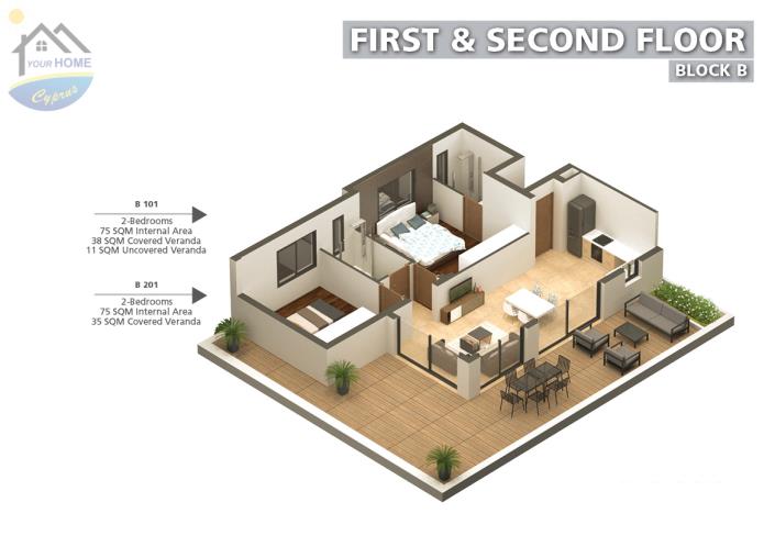 Image No.19-Appartement de 3 chambres à vendre à Dromolaxia