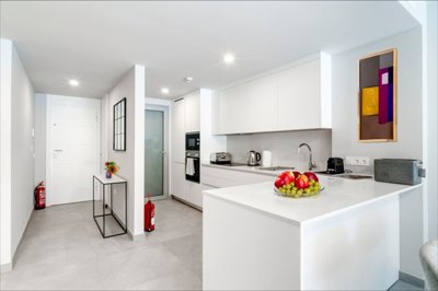 Entrance + kitchen 