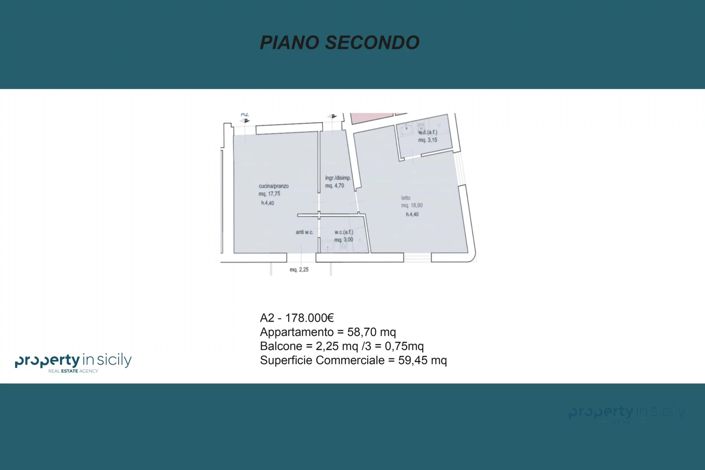 Image No.3-Appartement de 1 chambre à vendre à Palermo