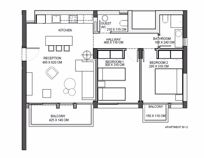 Image No.17-Appartement de 2 chambres à vendre à Kapparis