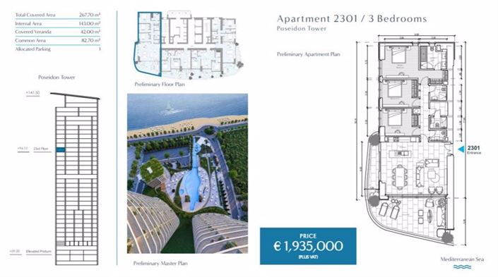 Image No.43-Appartement de 3 chambres à vendre à Limassol Marina