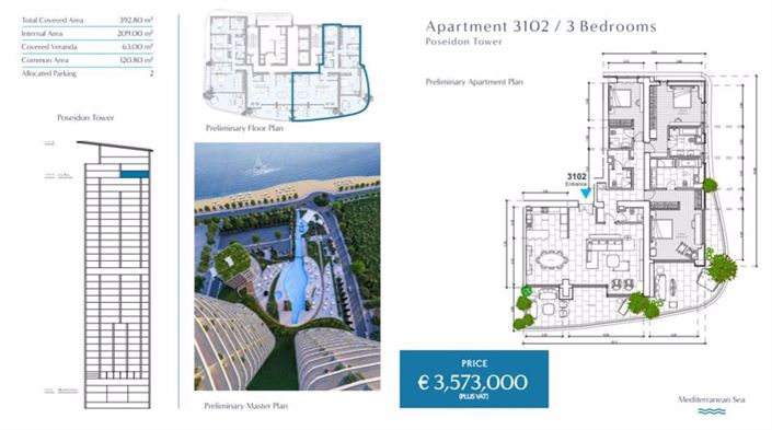 Image No.54-Appartement de 3 chambres à vendre à Limassol Marina