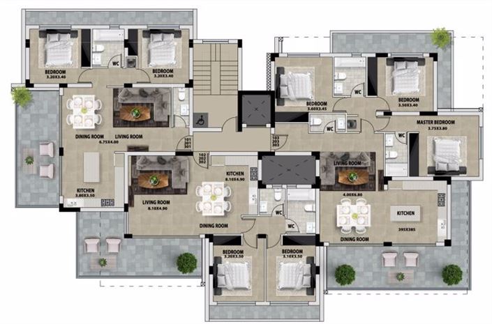 Image No.23-Appartement de 2 chambres à vendre à Germasogeia