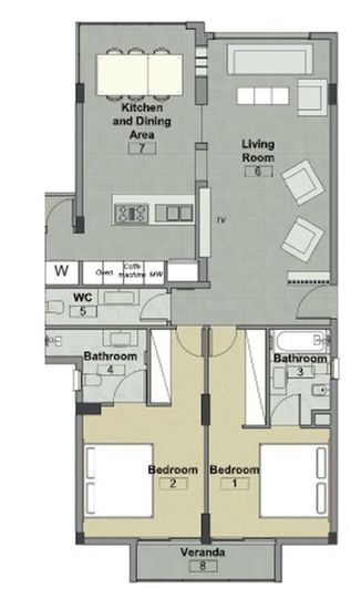 Image No.15-Appartement de 2 chambres à vendre à Dasoudi