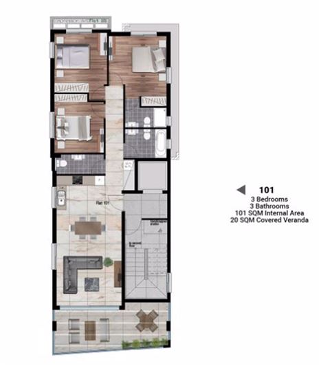 Image No.7-3 Bed Apartment for sale